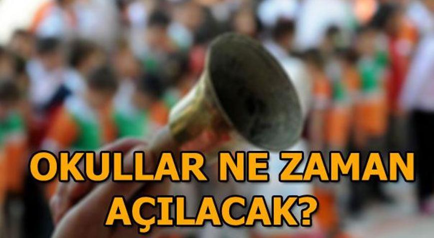 Okullar açıldı mı MEB okulların açılacağı tarihi duyurdu...