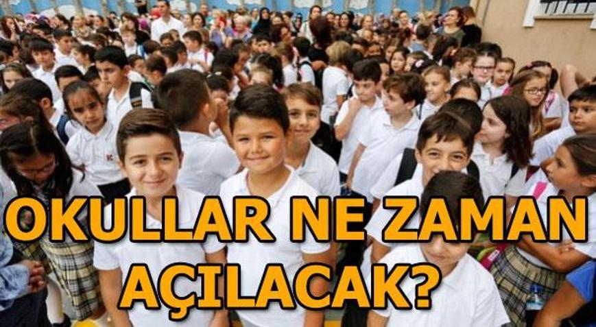 Okullar ne zaman açılacak Ders saatleri belli oldu
