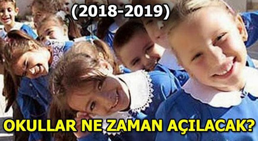 Okullar ne zaman açılacak MEB tarihi açıkladı