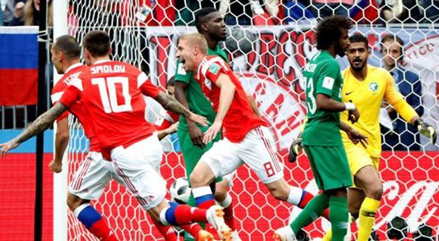 Rusya-Suudi Arabistan: 5-0 (İşte maçın özeti) Rusya-Suudi Arabistan: 5-0 (İşte maçın özeti)