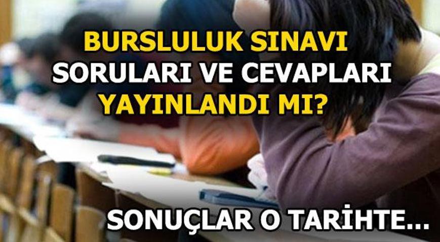 Bursluluk sınavı soruları ve cevapları yayınlandı mı 2018 İOKBS sonuçları ise...