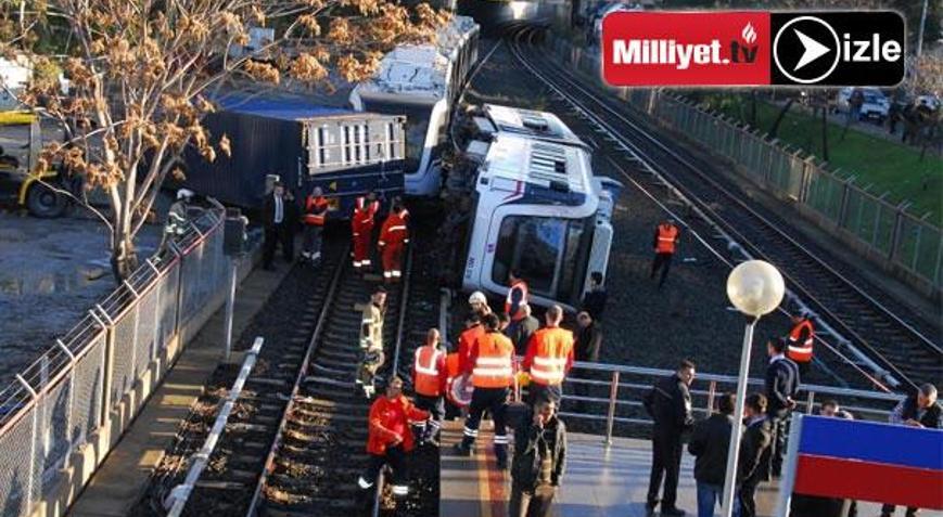 İzmirde metro kazası