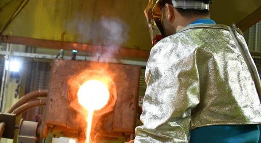 Mastra Altın Madeninde yeniden altın dökümü Mastra Altın Madeninde yeniden altın dökümü