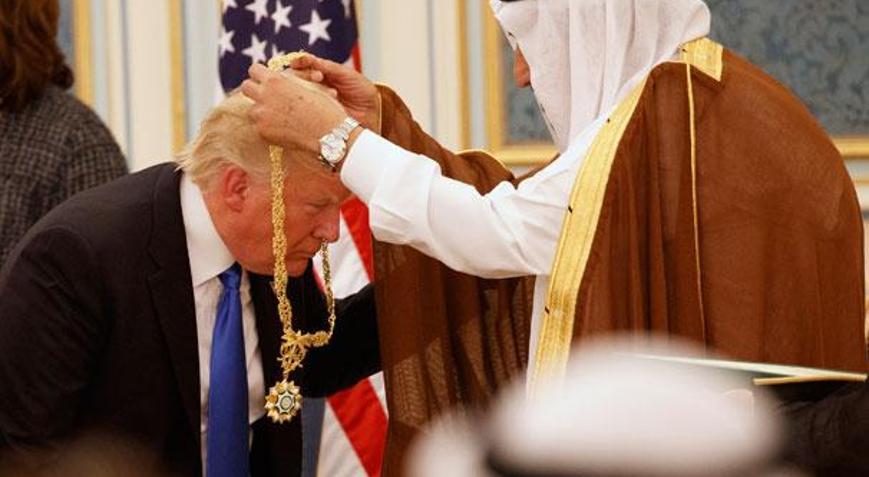 Son Dakika... Trump Suudi Arabistanda Kraldan en üst düzey devlet nişanı