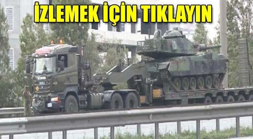 Otoyollarda tank hareketliliği
