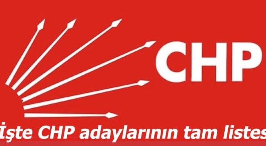 Son Dakika Haberleri: CHPnin milletvekili aday listesi belli oldu