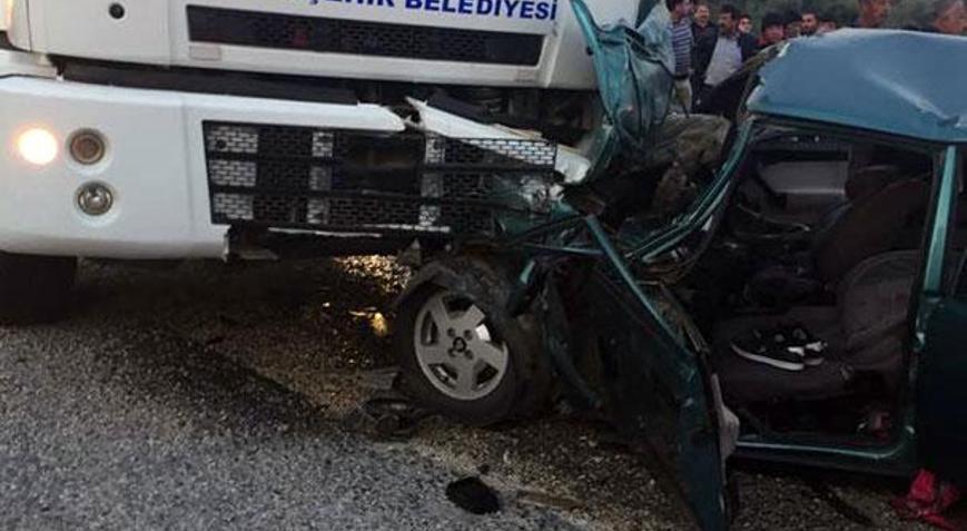 Mersinde trafik kazası: 1 ölü, 5 yaralı