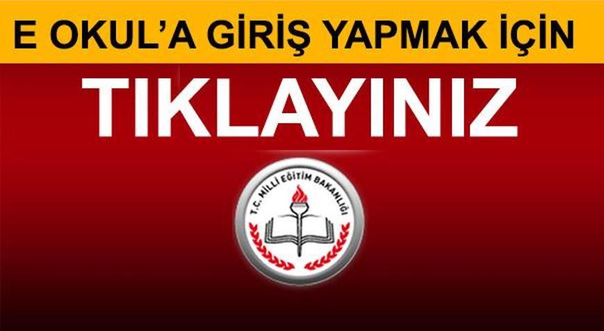 E Okul Veli Bilgilendirme Sistemi öğrenci sınav sonuç sorgulama ekranı