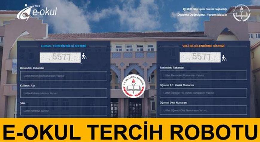E-Okul lise tercih robotu yayınlandı - E-Okul TEOG lise tercihleri