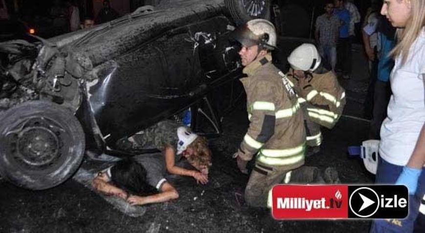 Otomobil takla attı: 2 yaralı
