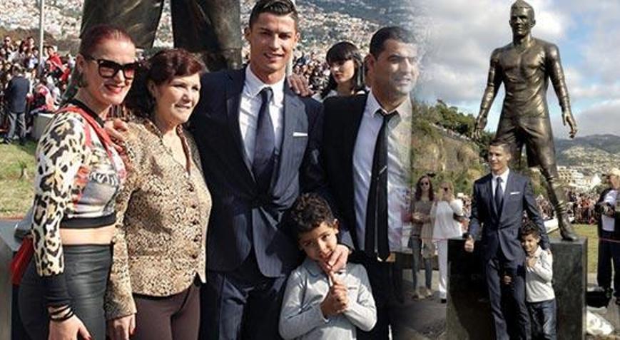 Cristiano Ronaldonun heykeli dikildi Ronaldonun kariyeri nasıl gelişti