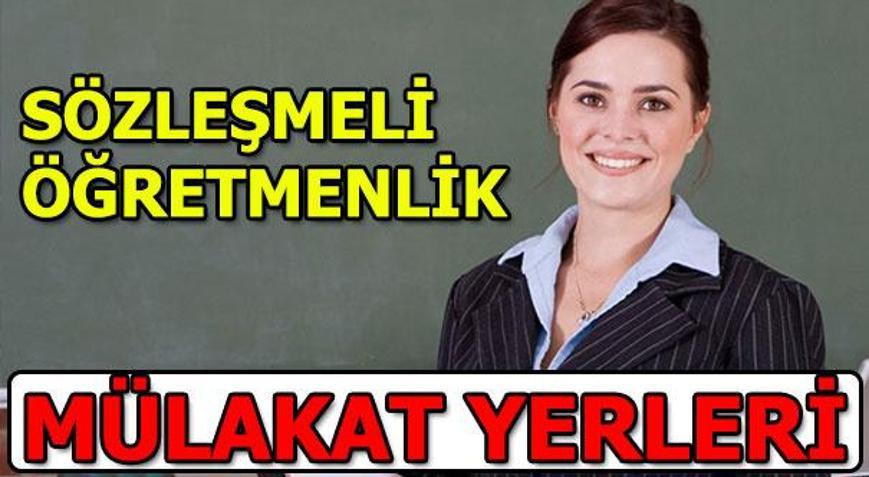 MEB Sözleşmeli Öğretmenlik mülakat yerleri ne zaman açıklanacak