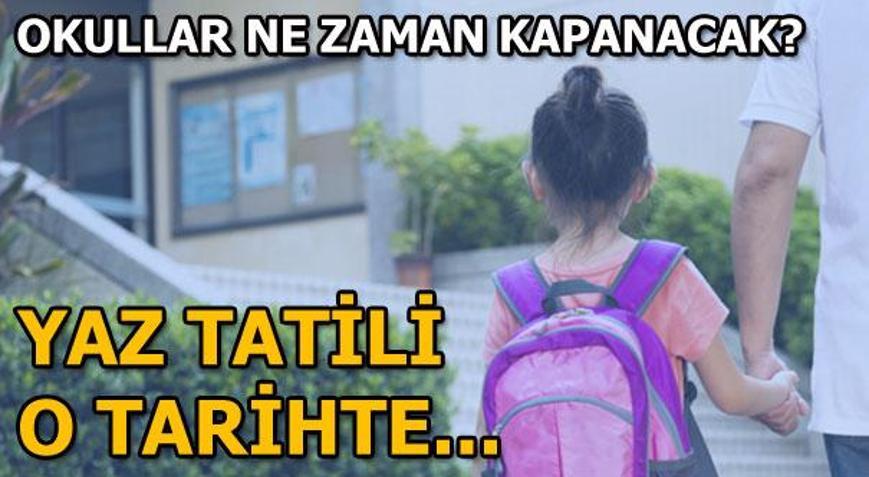 2019 Yaz tatili ne zaman başlıyor MEB açıkladı