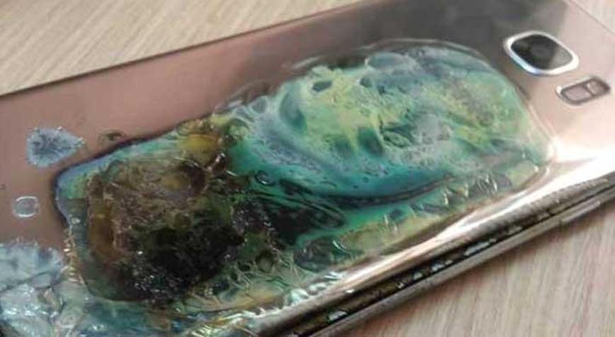 Galaxy Note 7nin ardından şimdi de Samsung Galaxy S7 Edge alev aldı
