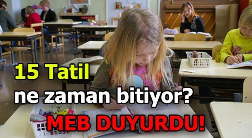 İkinci dönem ne zaman başlayacak Okullar o tarihte açılacak