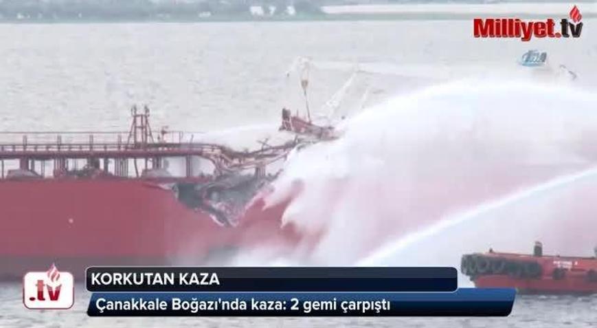 Çanakkale Boğazında tanker kazası