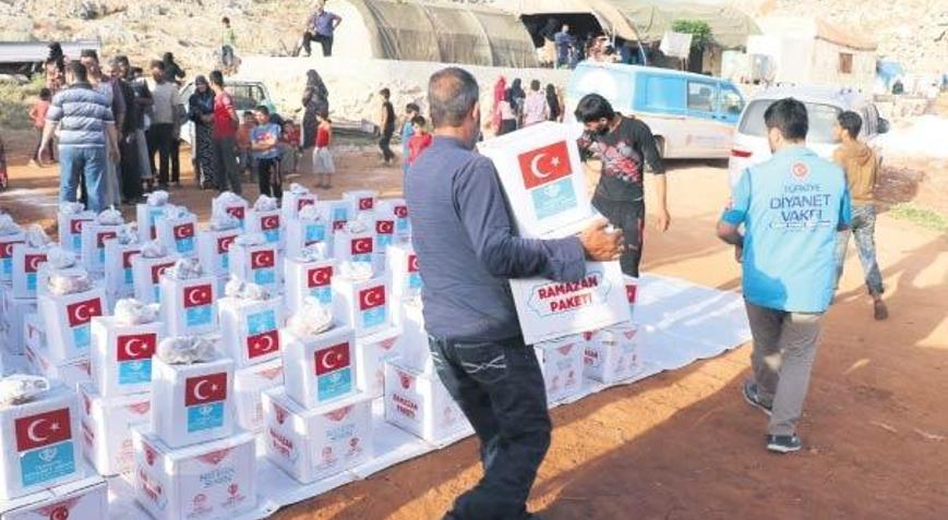 Diyanet Vakfı’ndan gıda yardımı