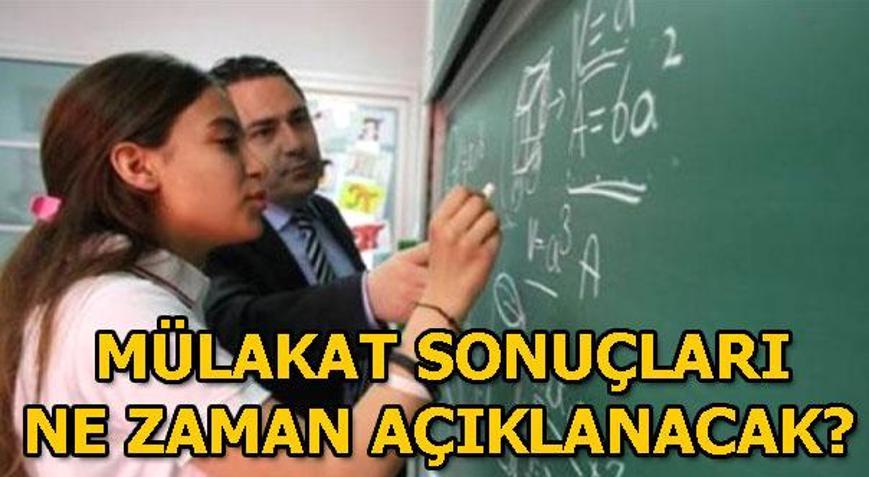 Sözleşmeli Öğretmenlik sözlü sınav sonuçları ne zaman açıklanacak