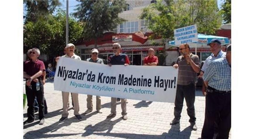 Yeşilovada krom madeni protestosu