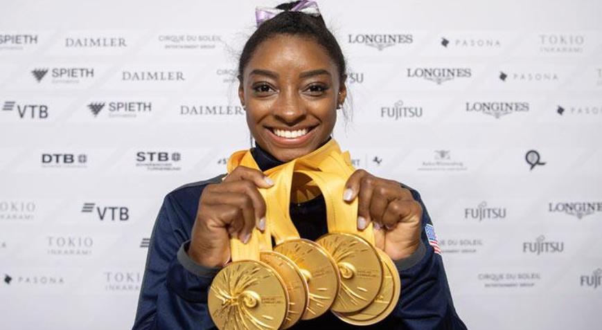 Simone Bilesten tarihi rekor
