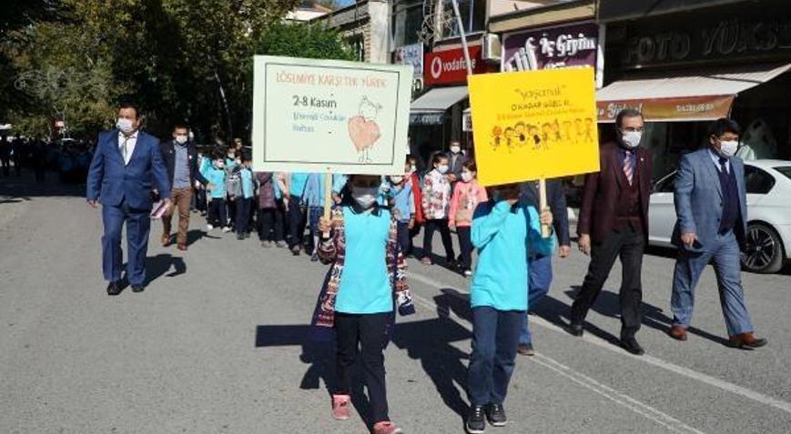 Gölbaşı’nda lösemi farkındalık yürüyüşü