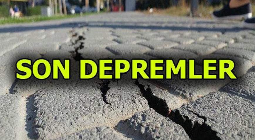 Deprem mi oldu Son depremlere nerede oldu AFAD ve Kandilliden son depremler listesi