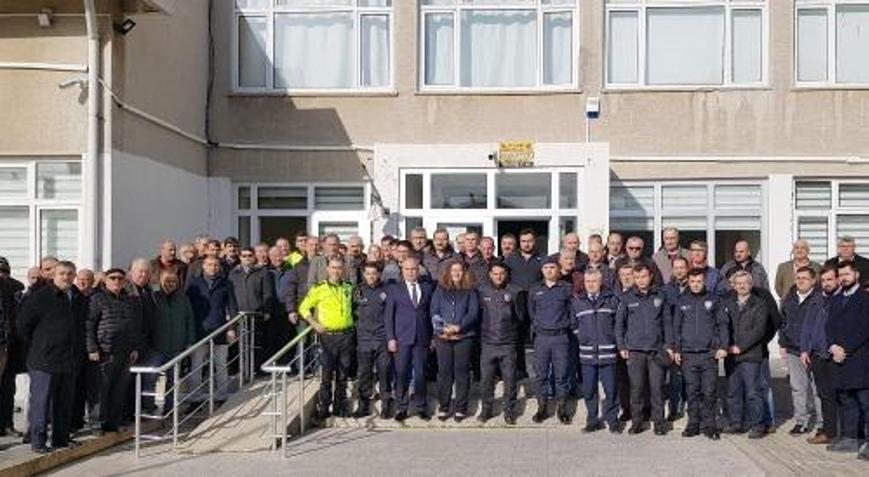 Babaeskide okul servis sürücülerine eğitim