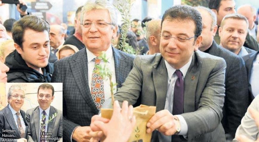 Arslan ile İmamoğlu fidan dağıttı