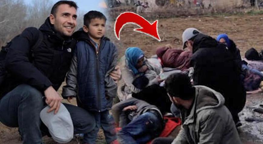 Ulaş Tuna Astepe sınırda bekleyen göçmenlere yardım dağıtmaya gitti