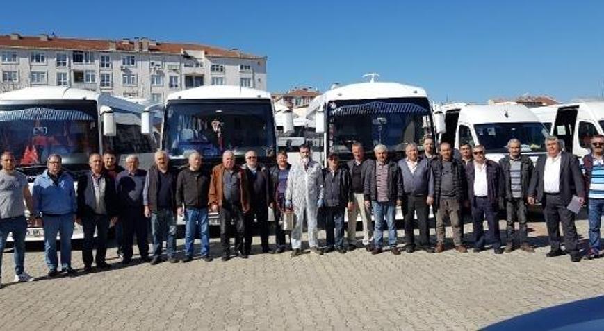 Babaeski’de toplu taşıma araçları dezenfekte edildi