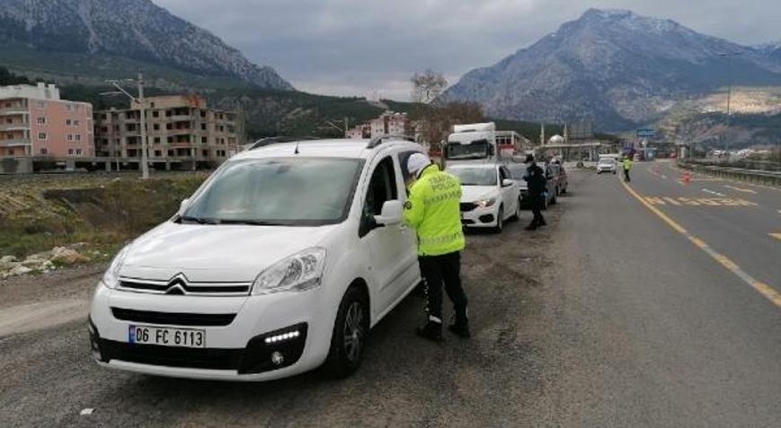 Pozantıda giriş ve çıkışlar kontrol altına alındı