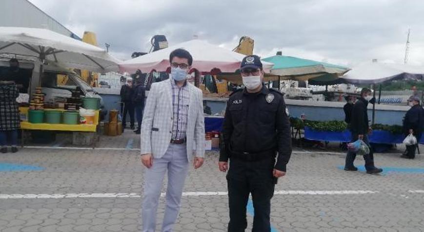 Kaymakam Kaya, pazar alanını denetledi