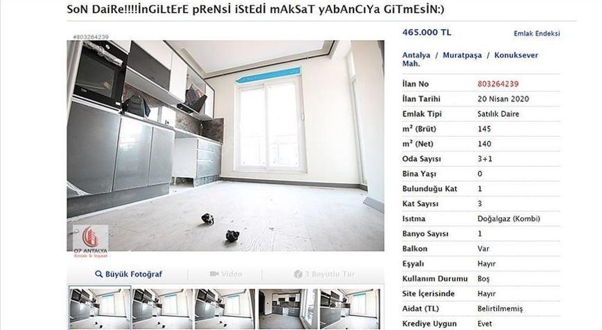 Antalyalı emlakçının gülümseten ilanları ilgi çekiyor