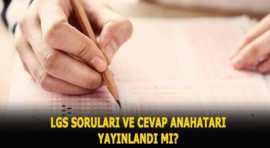 LGS Soruları Cevap Anahtarı Için TIKLA! 2020 MEB LGS Soruları Ile Cevap ...