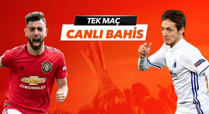 Manchester United - FC Kopenhag maçı Tek Maç ve Canlı Bahis seçenekleriyle Misli.com’da
