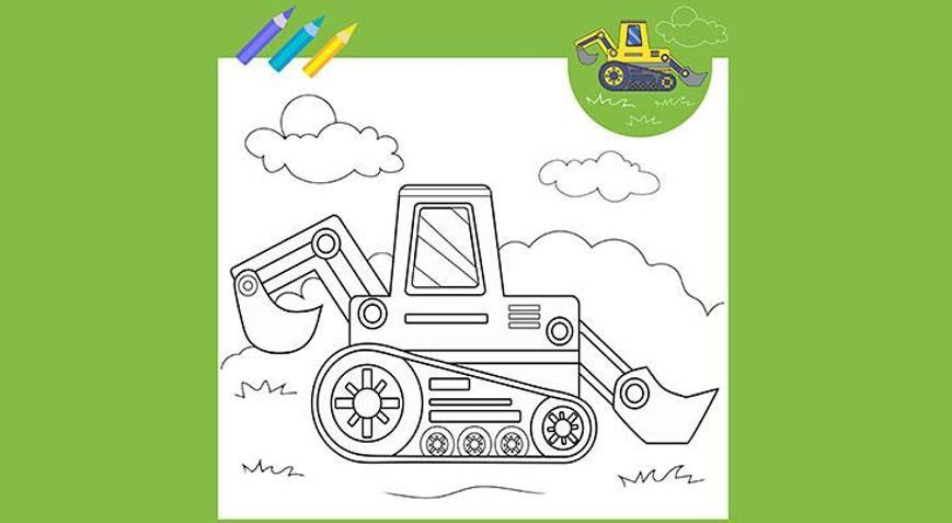 Traktör çizip, boyayalım