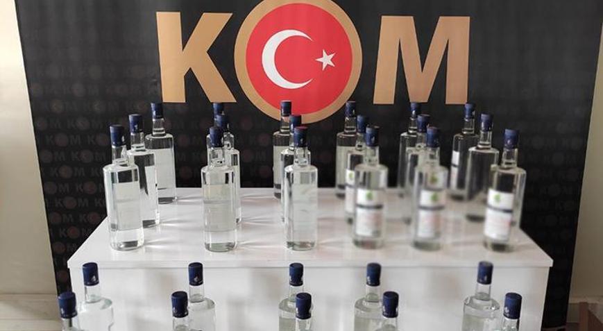 Silifkede sahte alkol üretirken yakalandı