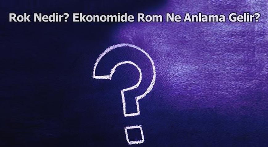 Rok Nedir Ekonomide Rom Ne Anlama Gelir