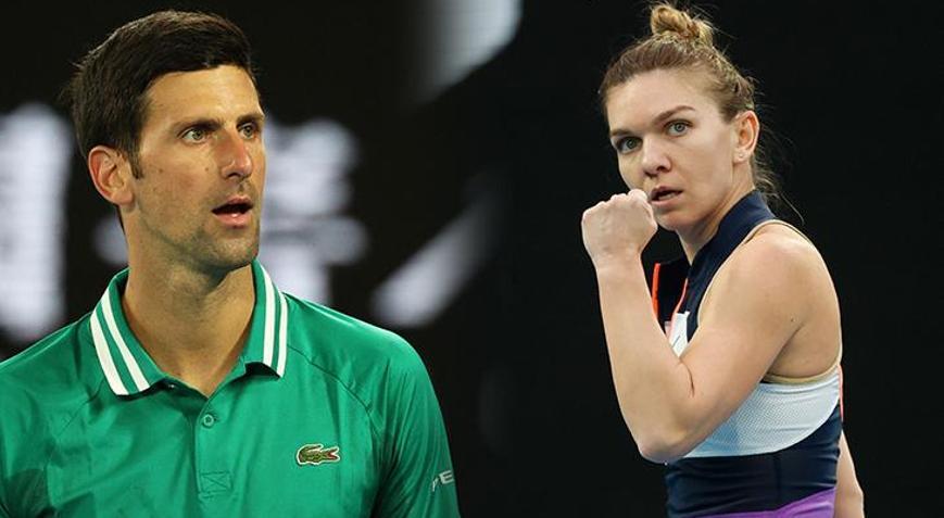 Djokovic ve Halep Avustralya Açıkta ikinci tura çıktı