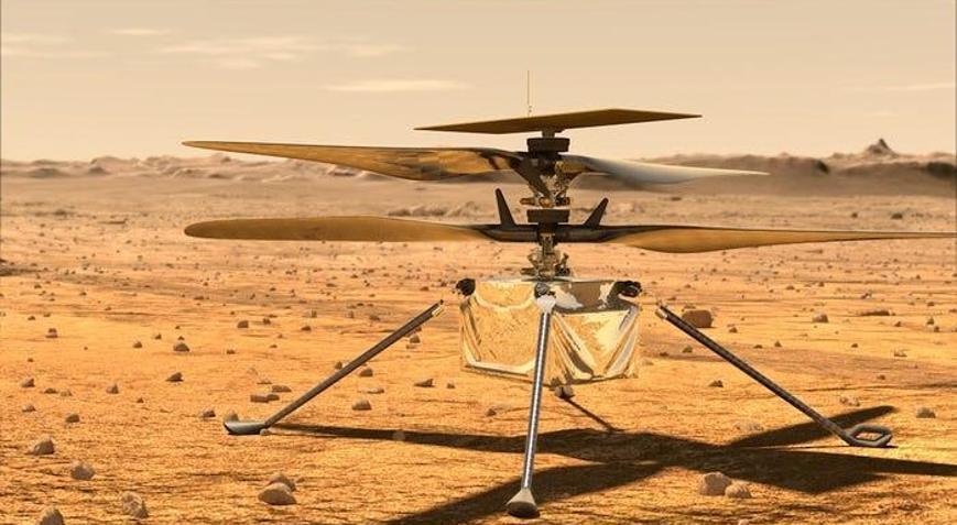 Mars helikopteri Ingenuity başka bir gezegende ilk uçuşu gerçekleştirecek