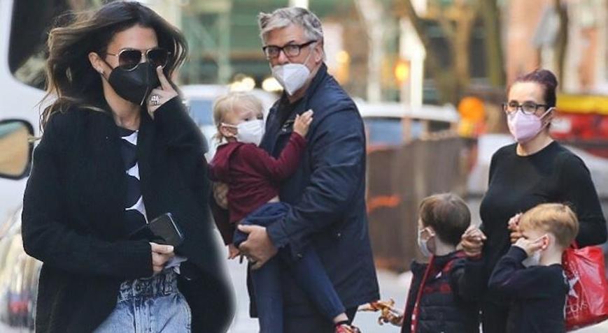 Alec Baldwin ailesiyle gezintide