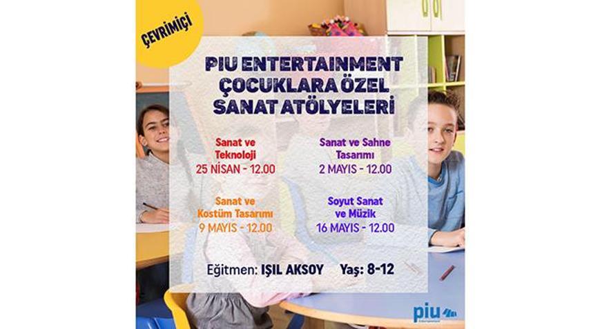 Piu Entertainment çocuklara özel sanat atölyeleri