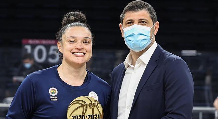 Fenerbahçenin yıldızı Kayla Renae McBride, MVP oldu