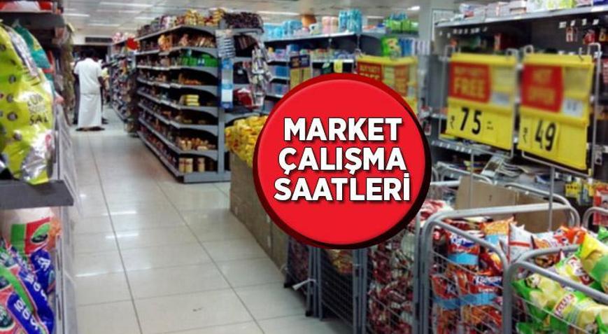 Marketler hafta sonu açık mı Cumartesi-Pazar marketler kaça kadar açık Market çalışma saatleri