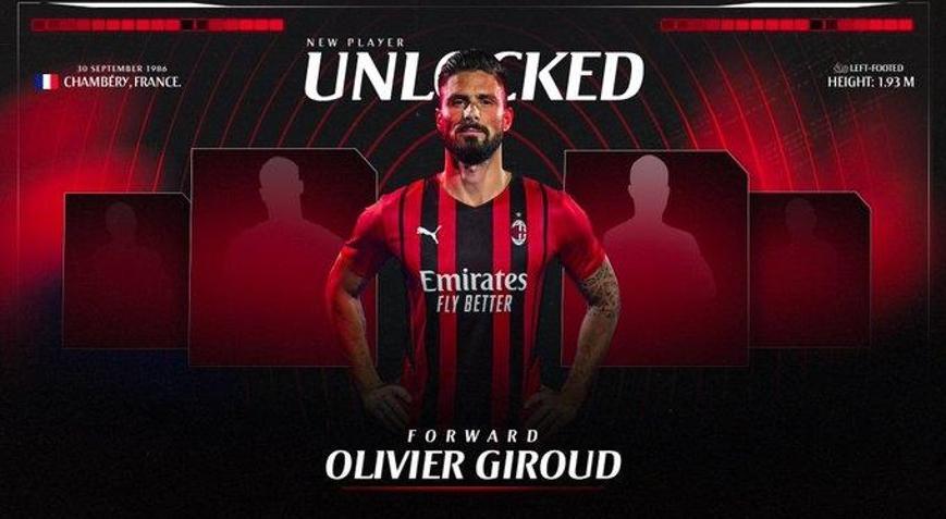 Milan, Olivier Giroudu transfer ettiğini açıkladı