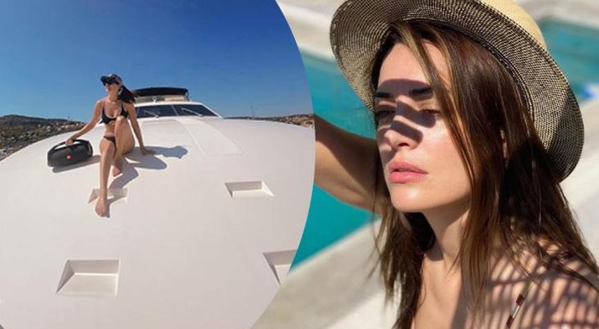 İrem Saktan tekne pozu: Beni buraya getiren bir hikaye var