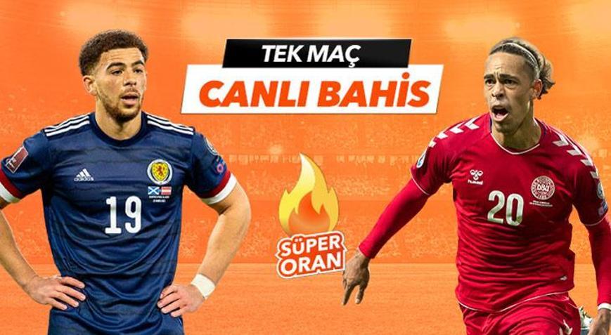 İskoçya-Danimarka maçı canlı bahis seçeneğiyle Misli.comda