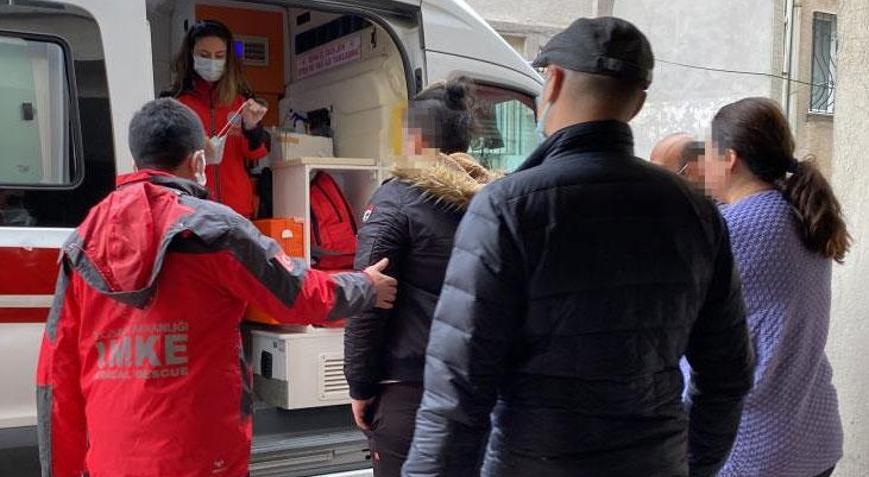 Eline aldığı bıçakla zor anlar yaşattı 1 saat sonucu ikna edildi