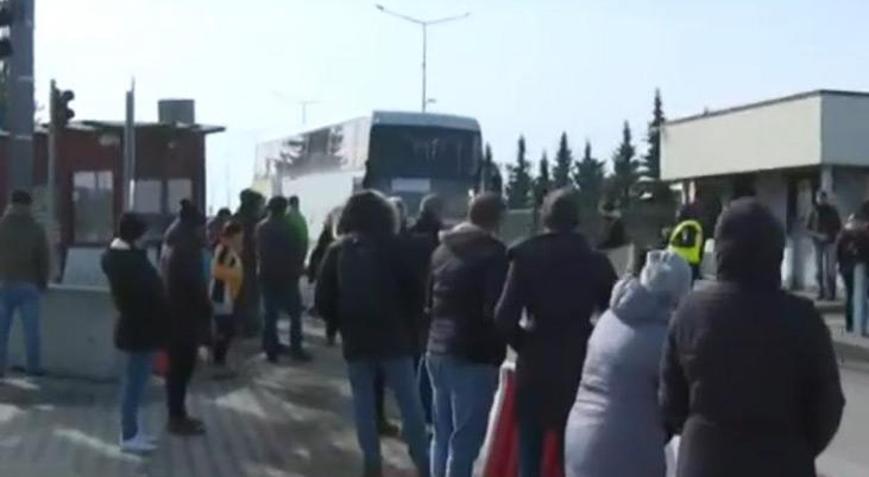 Ukrayna-Polonya sınırından sıcak görüntü