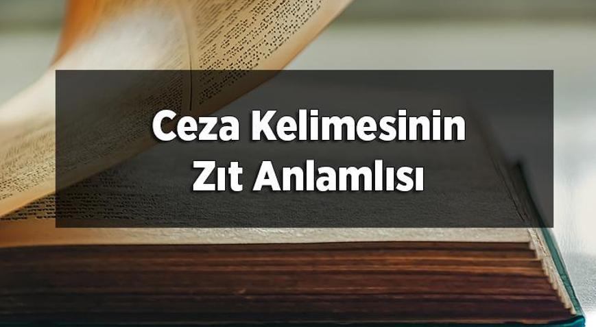 Ceza Kelimesinin Zıt Anlamlısı Nedir Cezanın Zıt Anlamlısı Olan Sözcükler